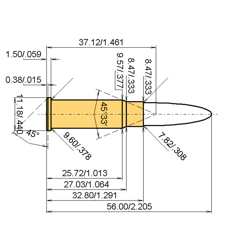 .30 PICRA Catridge Dimensions