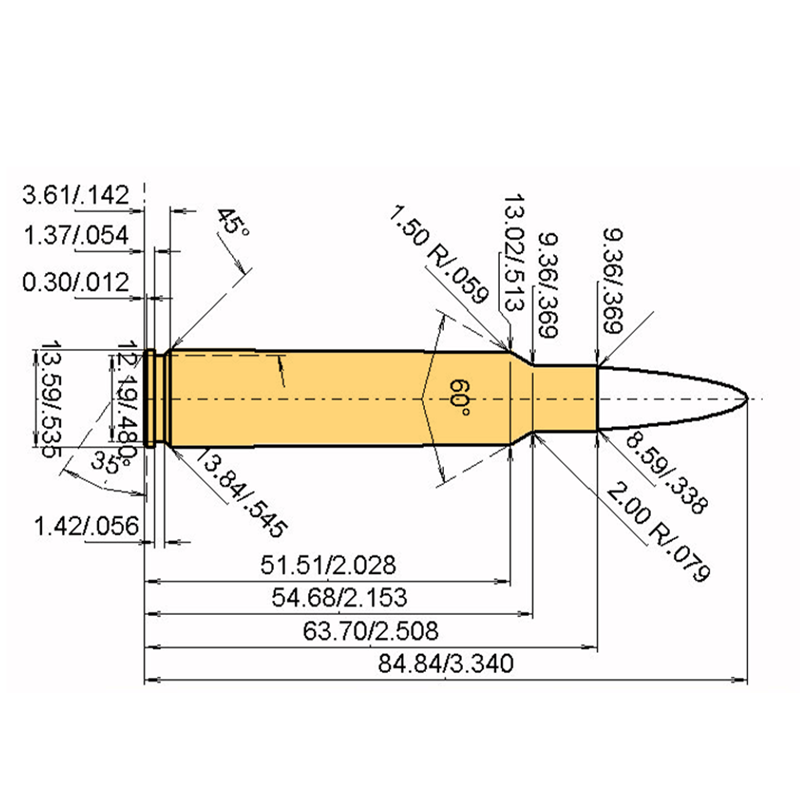 .338 Blaser Mag Catridge Dimensions