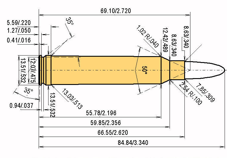 300 Win. Magnum Catridge Dimensions