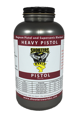 Shooters World Heavy Pistol Powder Load Data