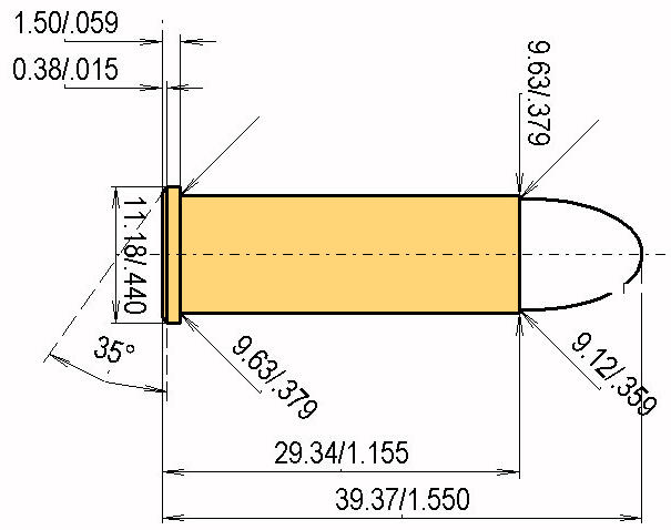 38 Special Catridge Dimensions